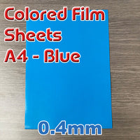 Sheet - Blue Film - A4 x 0.4mm (1 Per Pack)