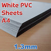 Sheet - White PVC - A4 x 1.3mm (1 Per Pack)