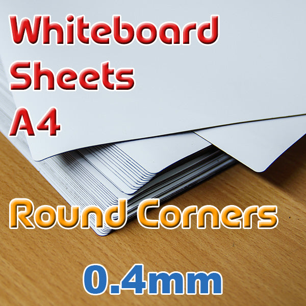 Sheet - Whiteboard Rounded Corners - A4 x 0.4mm (1 Per Pack) | Direct ...